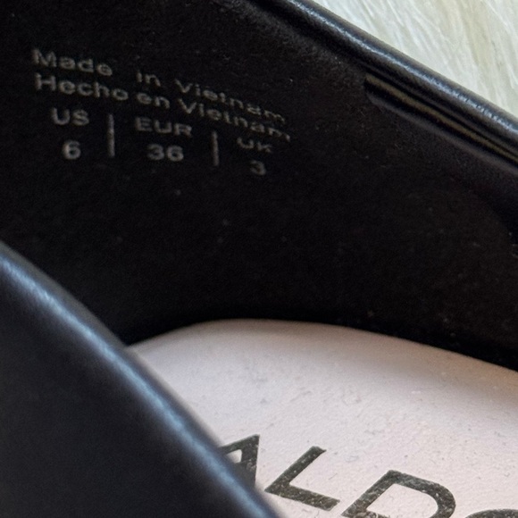 Aldo Craysa Silver Studded Pointed Heels Black - Picture 7 of 7